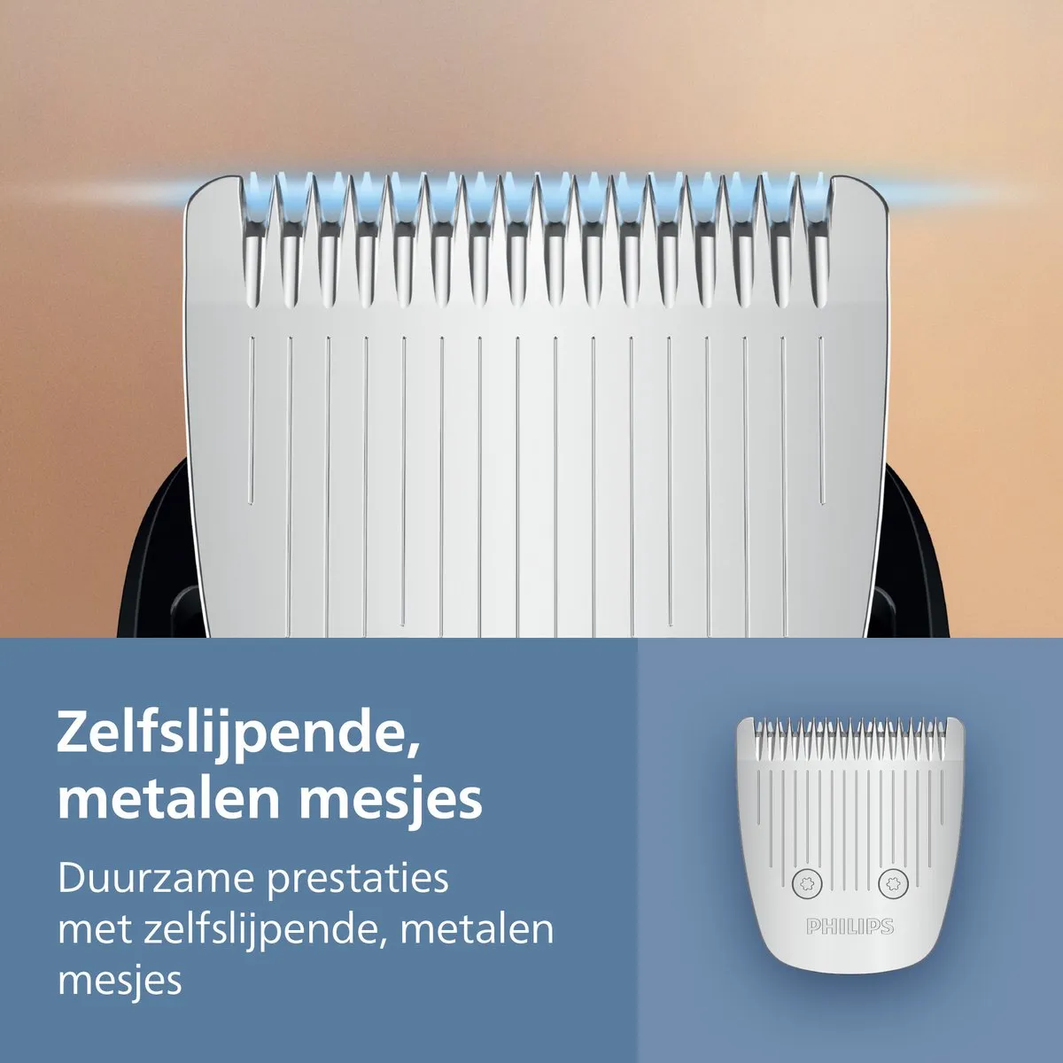 Philips Series 3000 BT3660/15 Baardtrimmer - 2 Opzetkammen - Donkergrijs