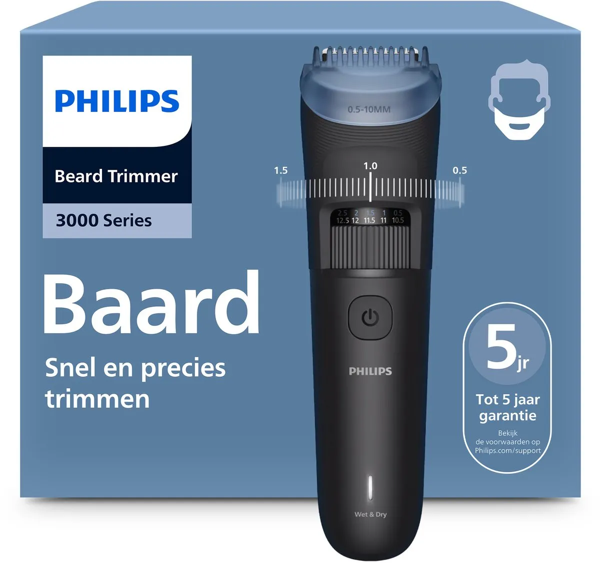 Philips Series 3000 BT3660/15 Baardtrimmer