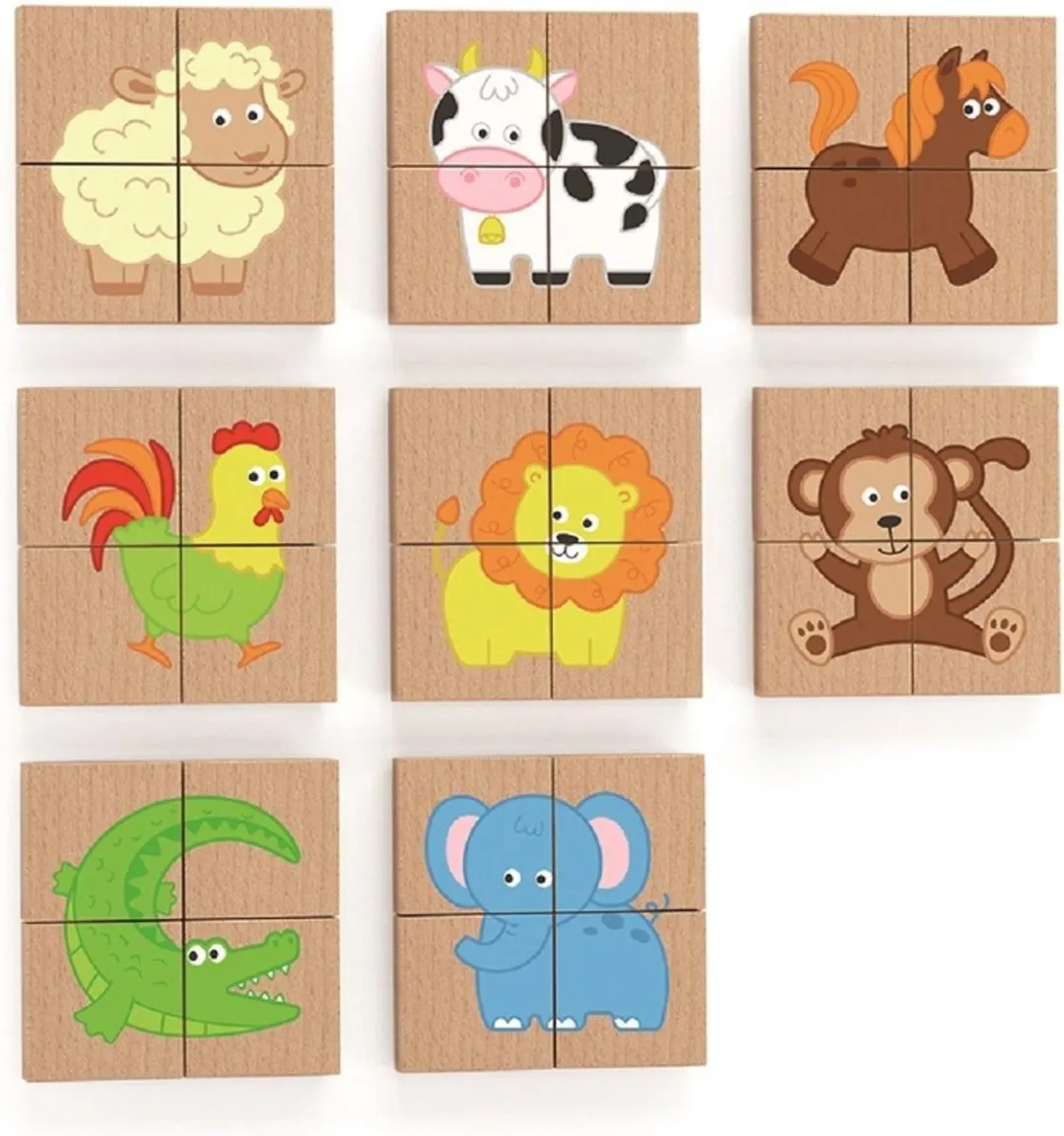 Viga Toys Magneetpuzzel Dieren Junior