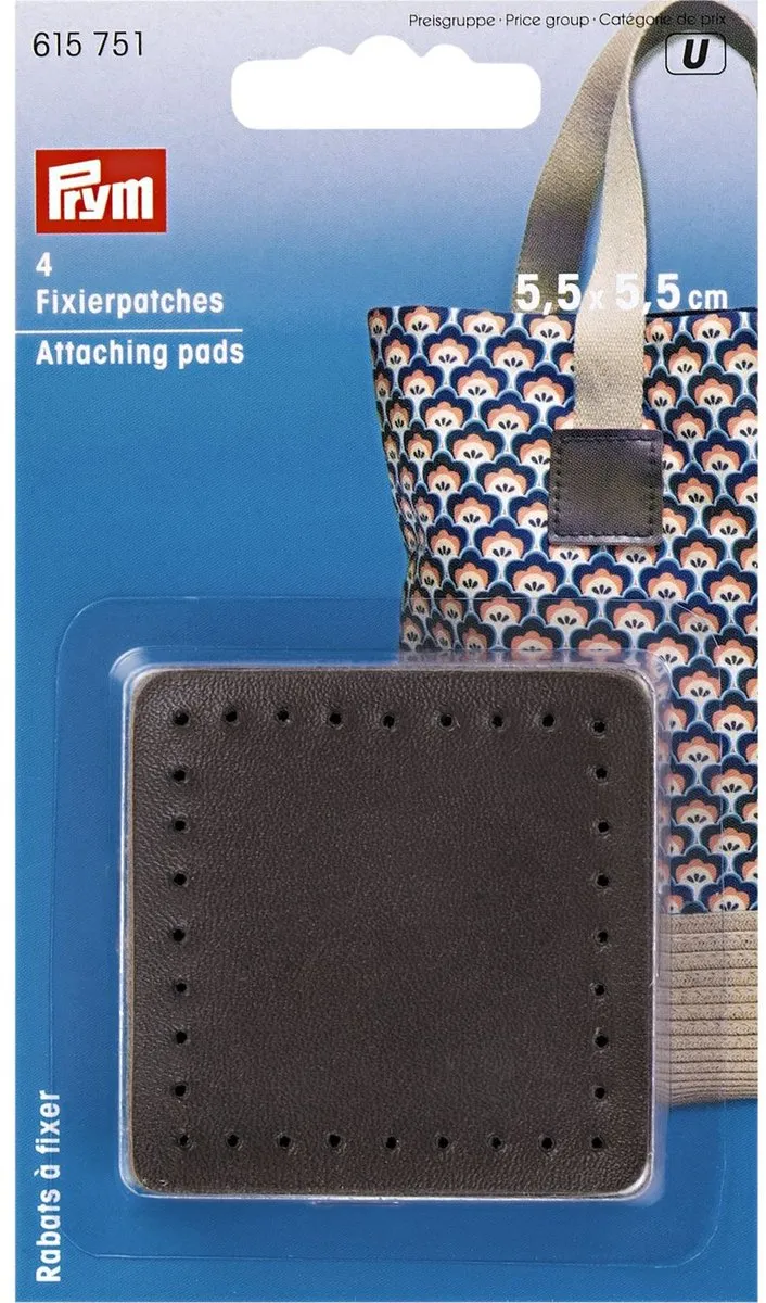 Prym Fixeerpatches 5,5x5,5cm - Bruin