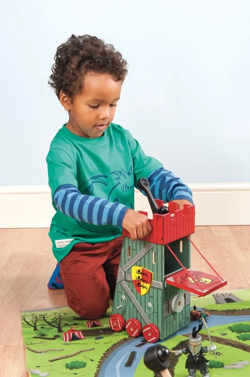 Le Toy Van Houten Stormtoren L4PC-00076593 - 18,5x14x31cm - Rood/Grijs/Zwart/Geel
