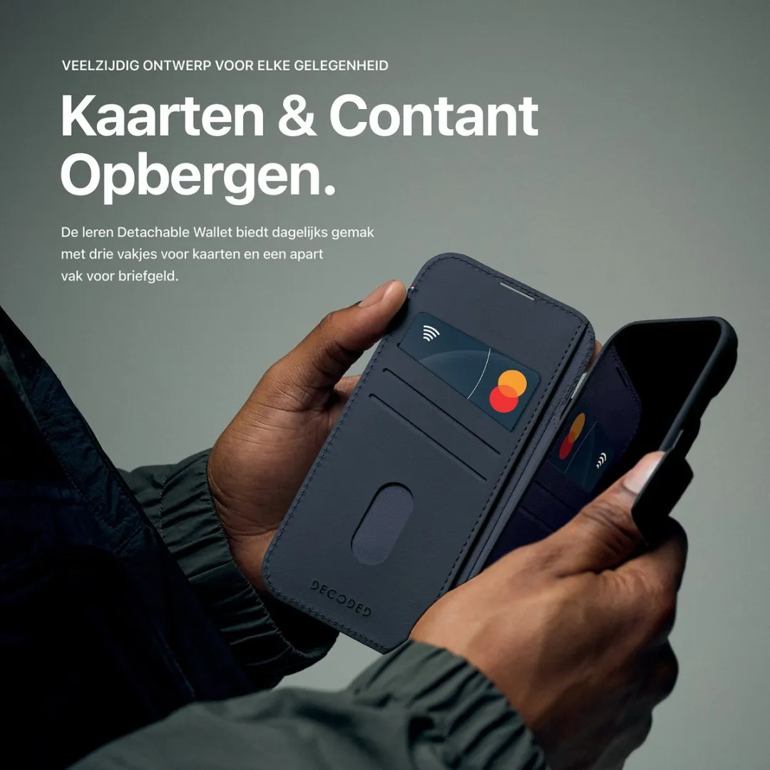 Decoded DDCW-17PM-NV Hoesje iPhone 17 Pro Max - Navy Blauw