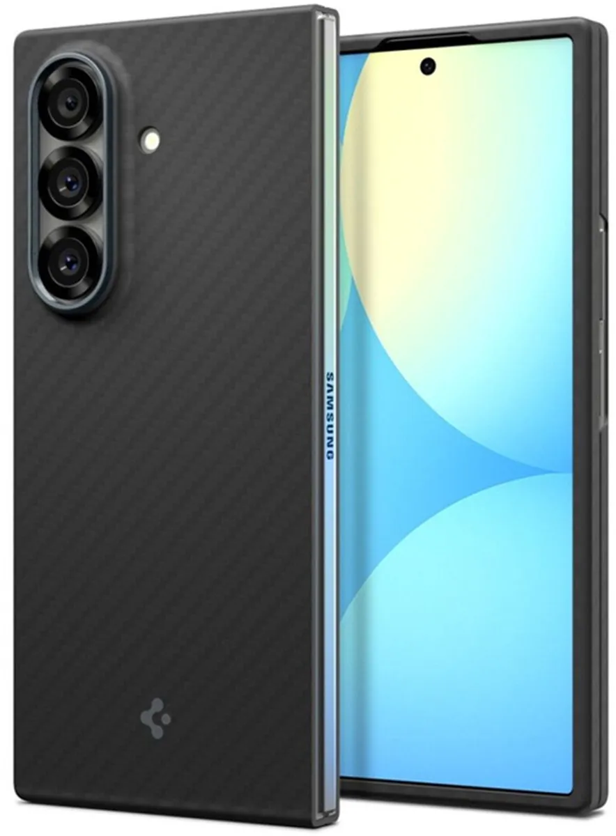 Spigen Airskin Aramide Hoesje Zwart - Samsung Galaxy Z Fold 7 Ultra