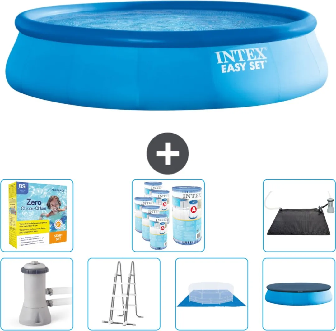 Intex Easy Set Zwembad 457x107cm - Blauw - 12.430L