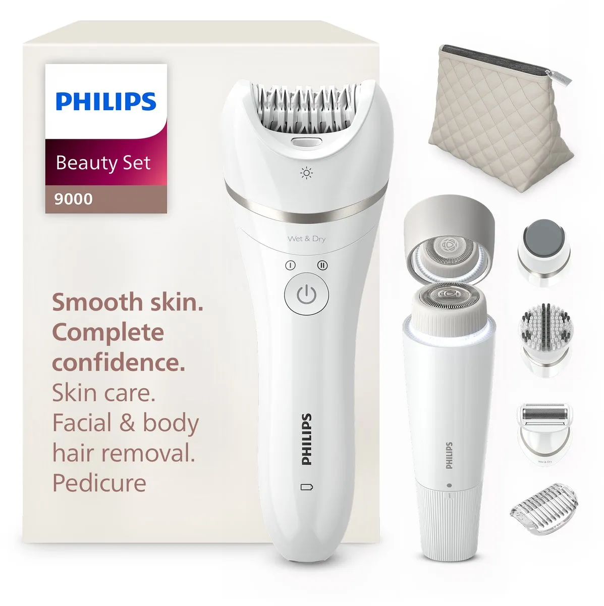 Philips Satinelle BRE770/92 Beautyset