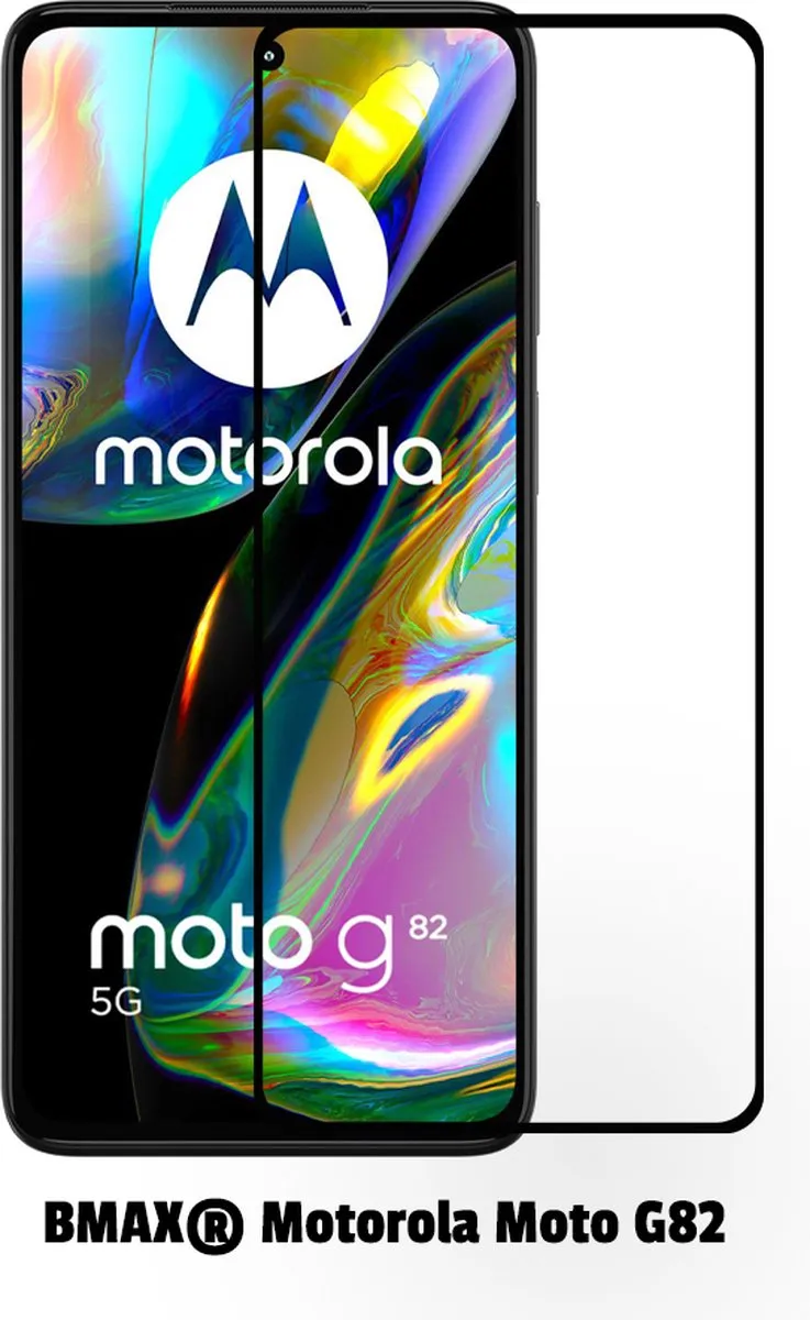 BMAX Moto G82 5G Screenprotector 2 Stuks - Full Cover - Zwart