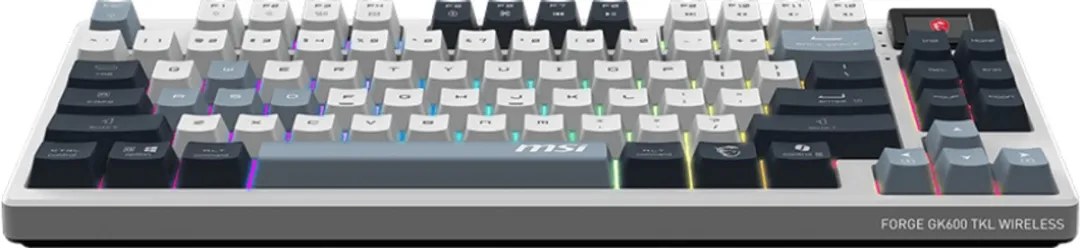 MSI FORGE GK600 TKL Gamingtoetsenbord - Sky Blue