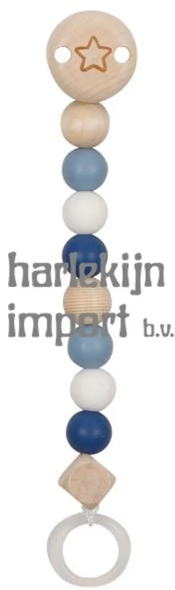 Goki Fopspeenketting Hart - Roze