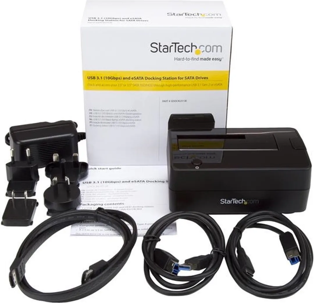 Startech SDOCKU313E USB-C Dockstation - Zwart