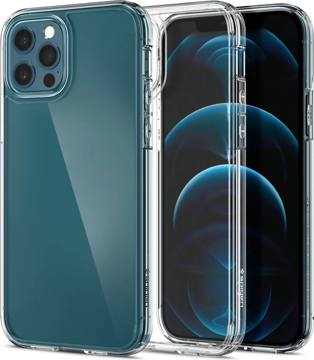 Spigen Ultra Hybrid hoesje iPhone 12/12 Pro - 8809710756502 - Transparant