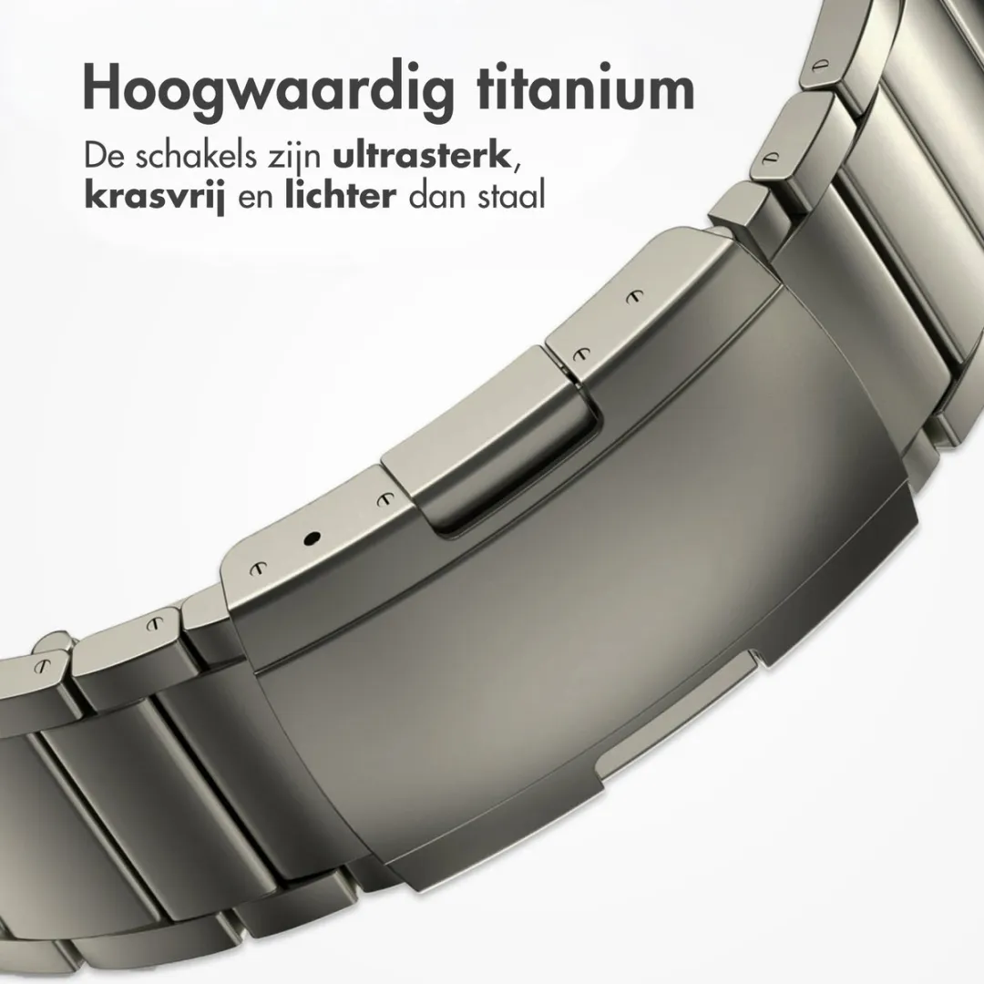 Accezz Titanium Mat Bandje 22mm - Garmin Forerunner 970