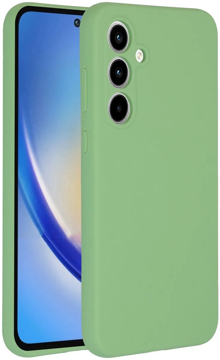 Accezz Hoesje Samsung Galaxy A35 Groen - Liquid Silicone