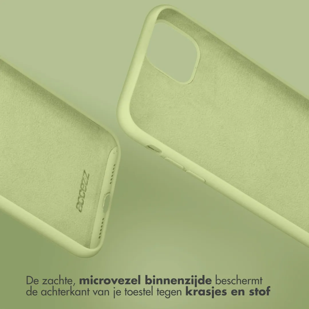 Accezz Hoesje Samsung Galaxy A35 Groen - Liquid Silicone