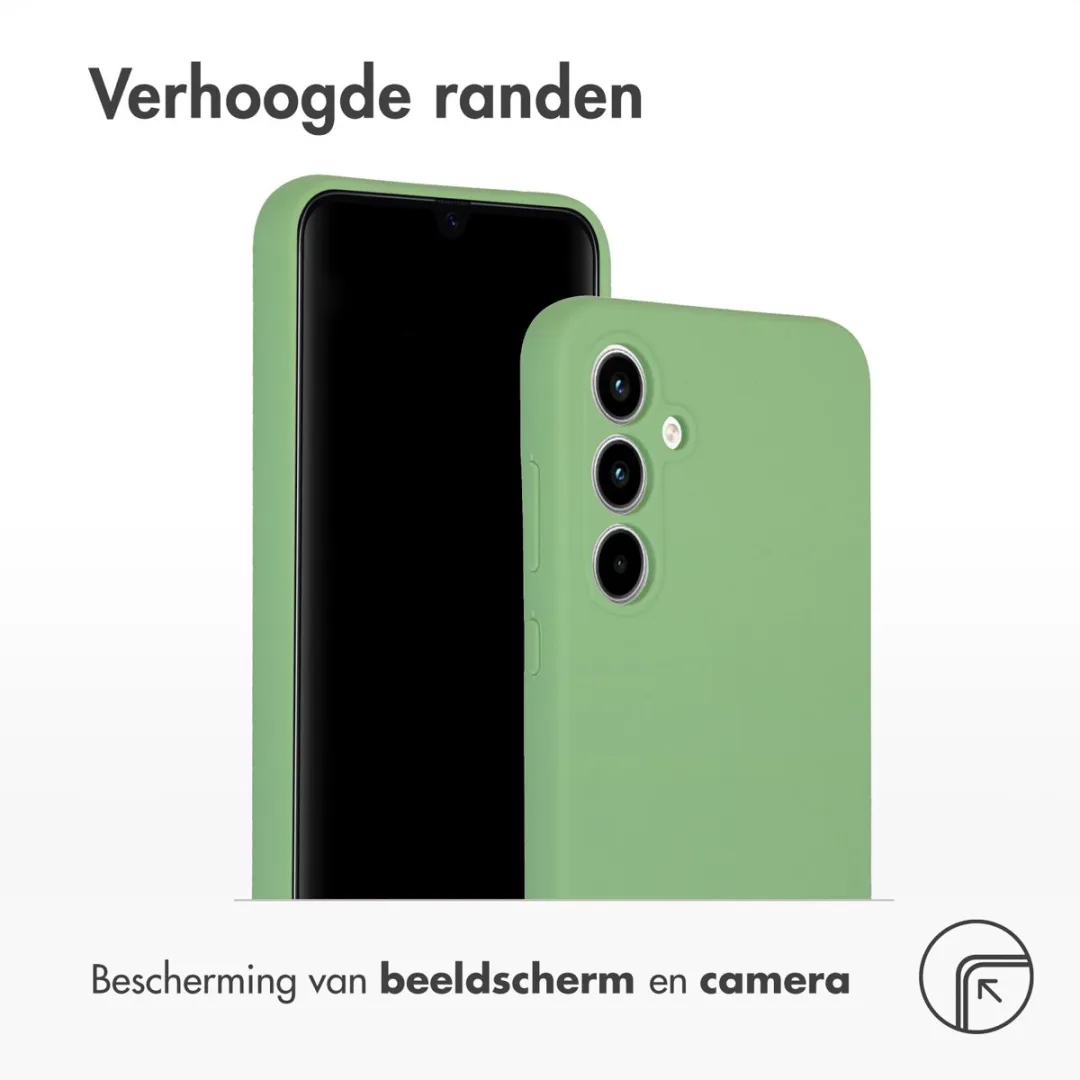 Accezz Hoesje Samsung Galaxy A35 Groen - Liquid Silicone - afbeelding 6 van 6