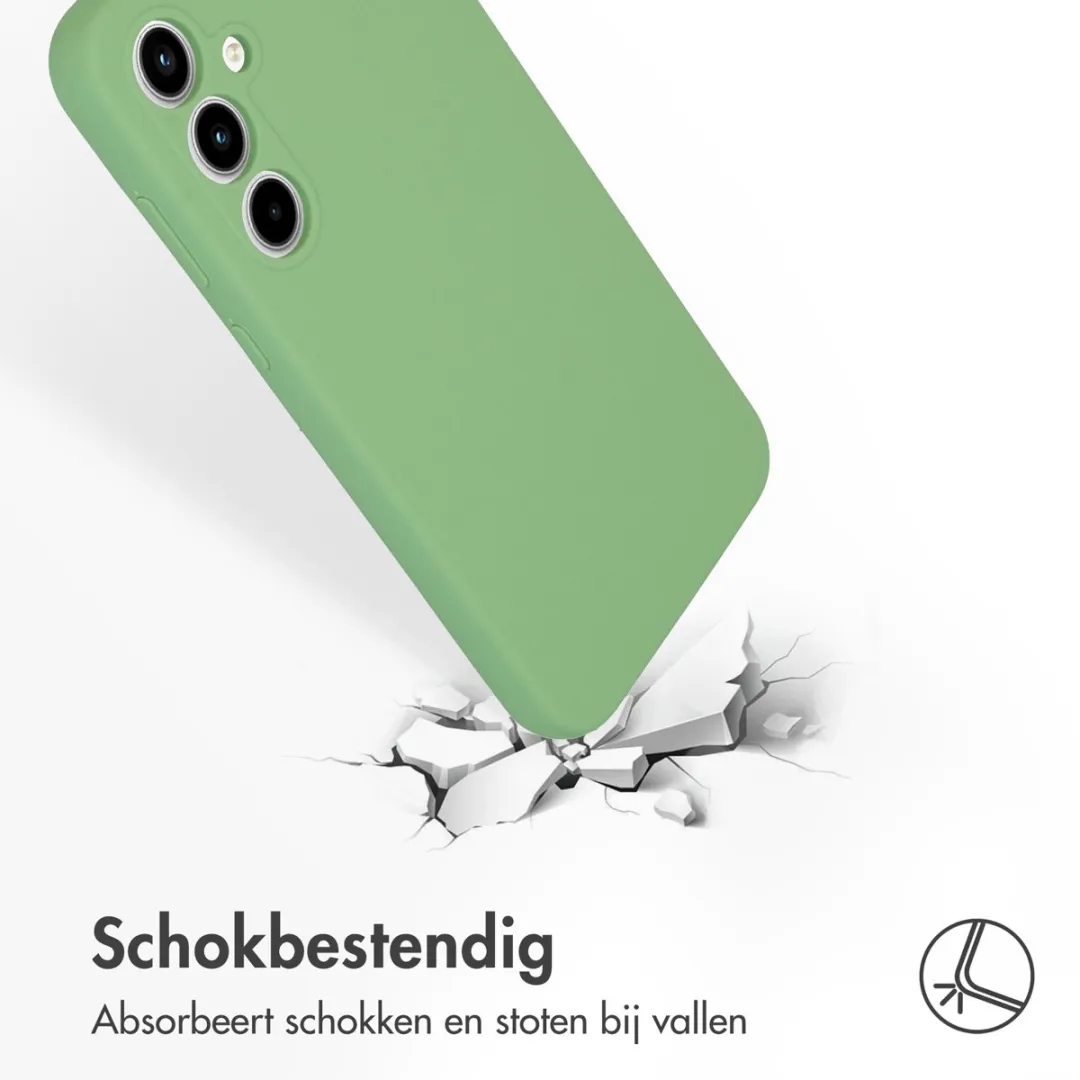 Accezz Hoesje Samsung Galaxy A35 Groen - Liquid Silicone