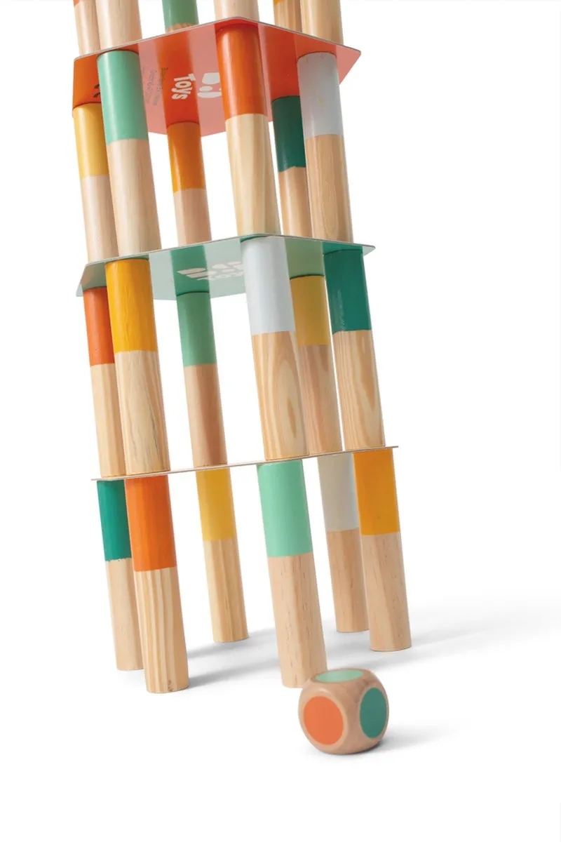 BS Toys Mega Balanstoren GA495 - Balansspel - 30 Stukken