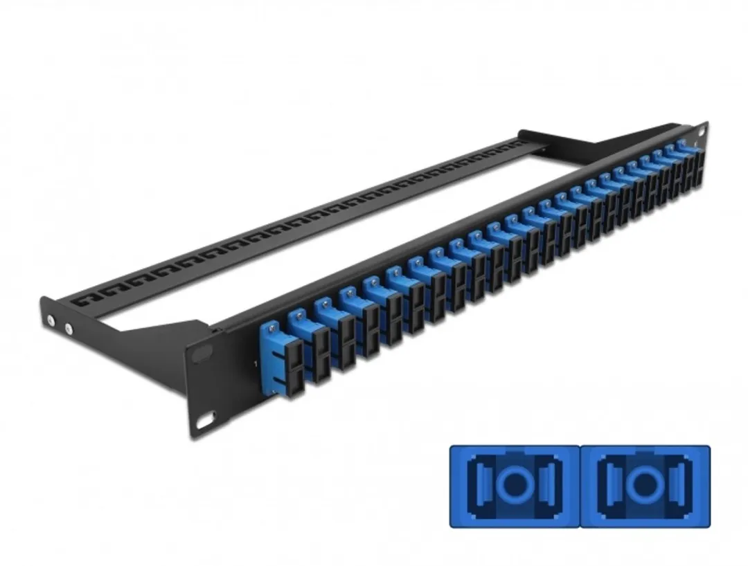 Delock 19" Fibre Patch Panel 24x SC Duplex