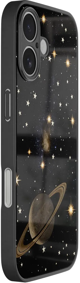 Casevibes iPhone 17 Hoesje - Zwart - Space - TPU Glossy