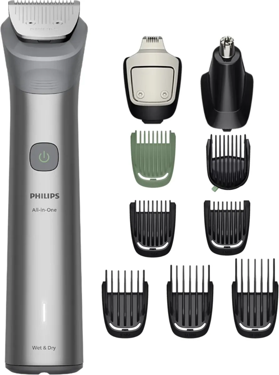 Philips Multigroom Series 5000 MG5921/15 Baard- & Bodytrimmer - 10-in-1 - Licht Grijs