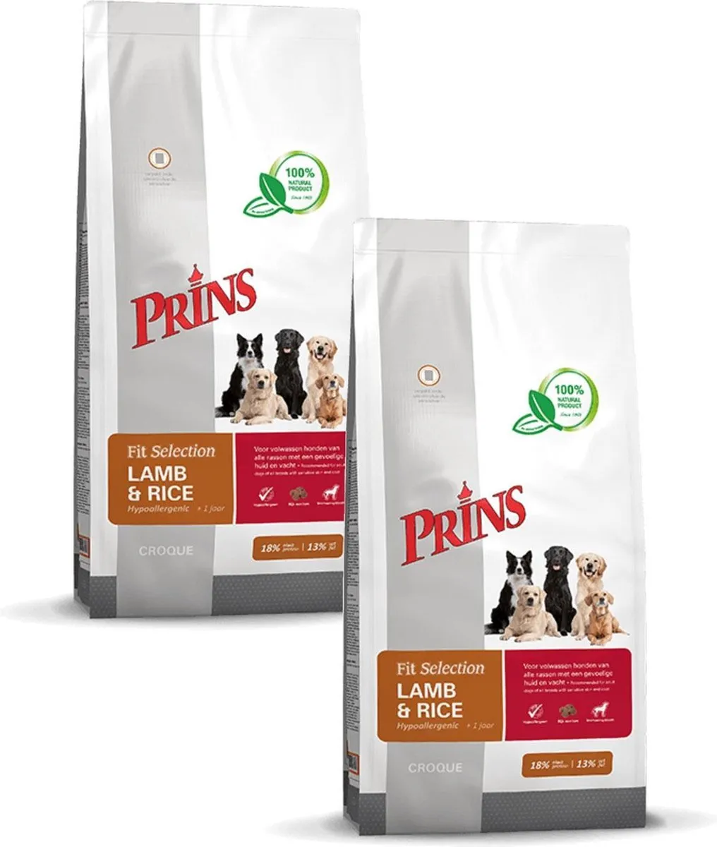 Prins Fit Selection Lam & Rijst Hondenvoer