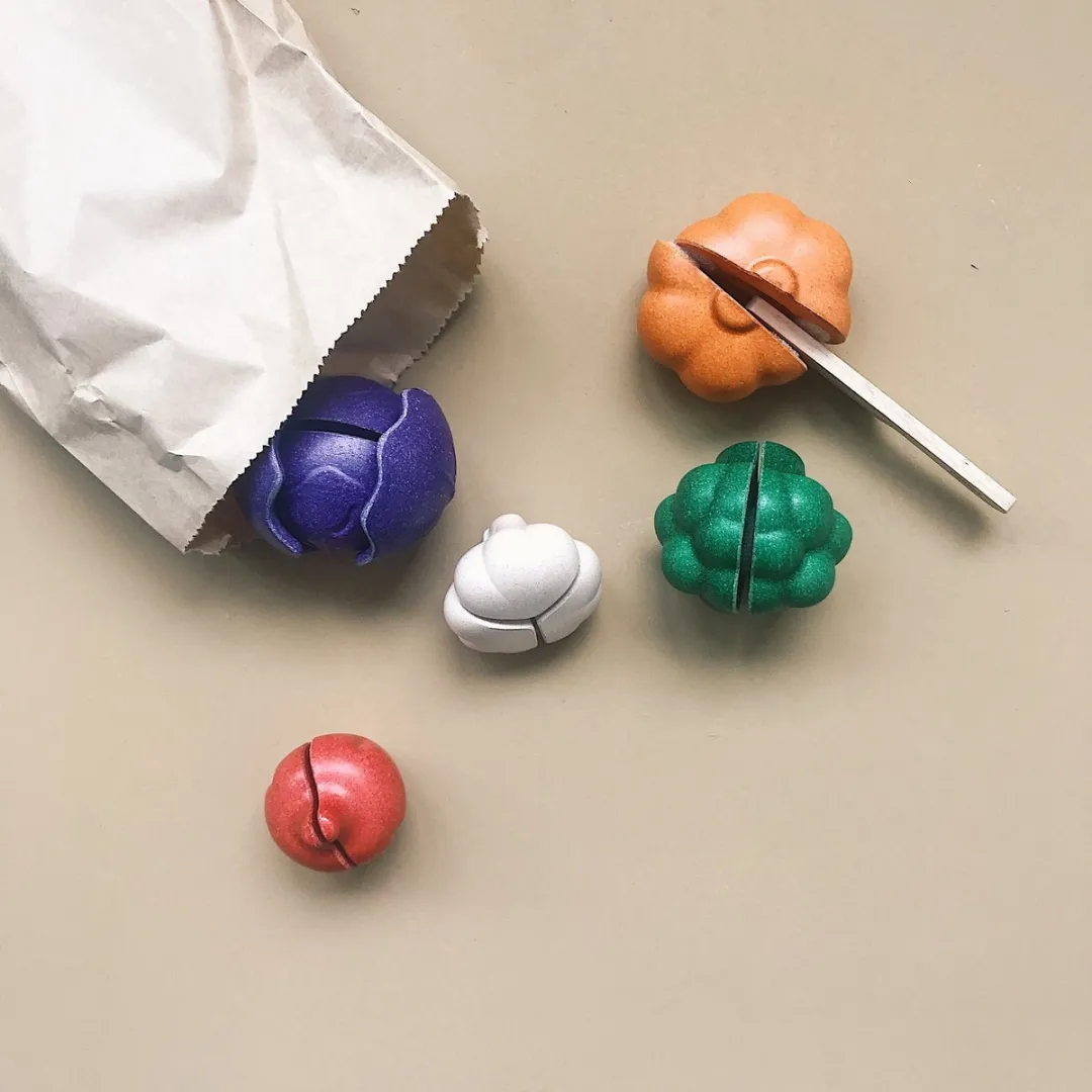 Plantoys Houten Groenten Set - Meerkleurig