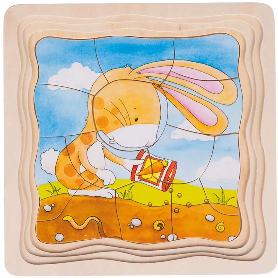Goki Vegetable Patch Puzzle 53 Stuks - Multicolor