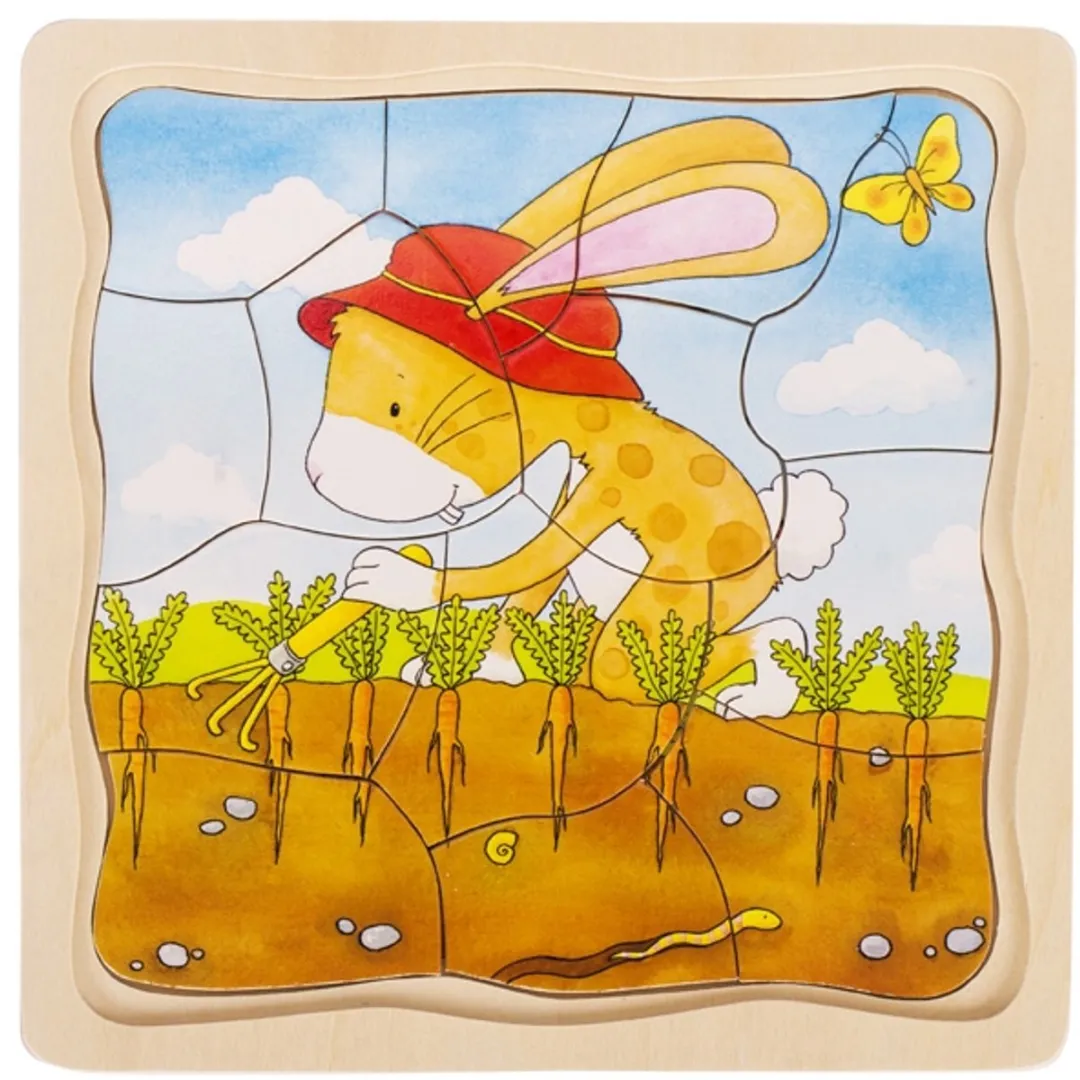 Goki Vegetable Patch Puzzle 53 Stuks - Multicolor