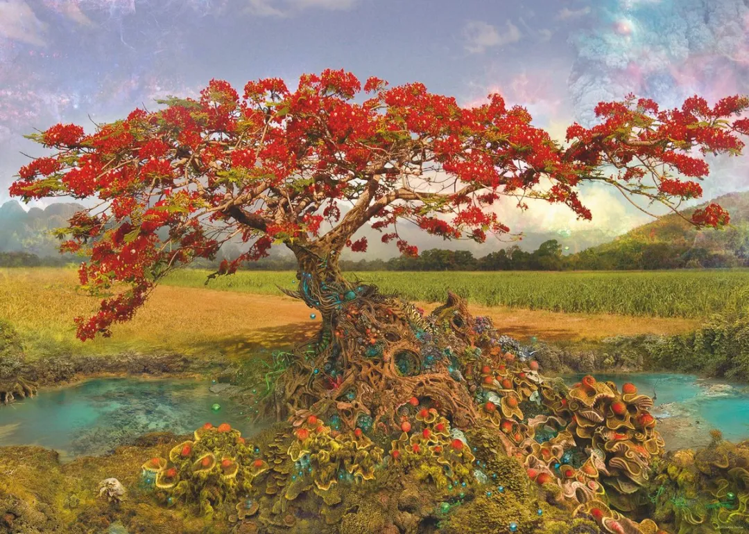 Heye Strontium Tree Puzzle 1000 Stuks - Multicolor