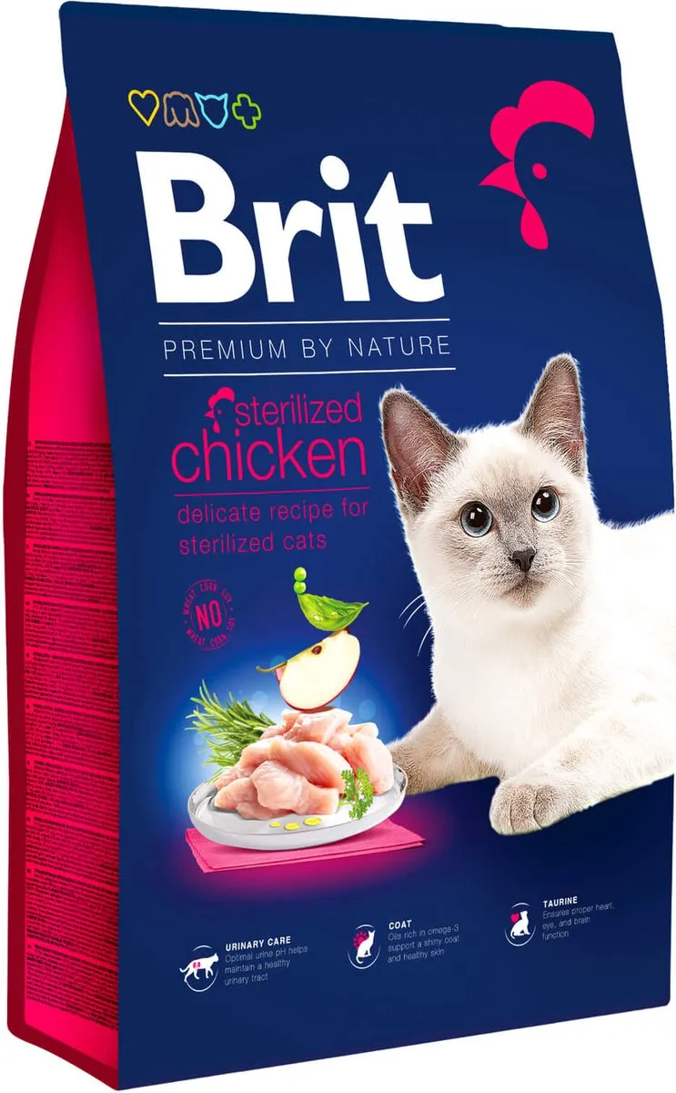 Brit Premium by Nature Cat - Sterilized Salmon - 8 kg