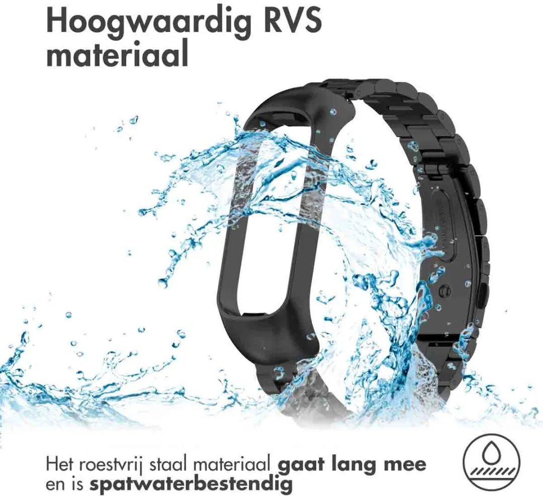 Imoshion Stalen Bandje Samsung Galaxy Fit 2 - Zwart
