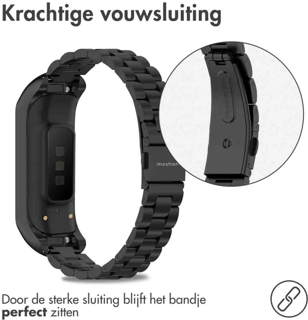 Imoshion Stalen Bandje Samsung Galaxy Fit 2 - Zwart