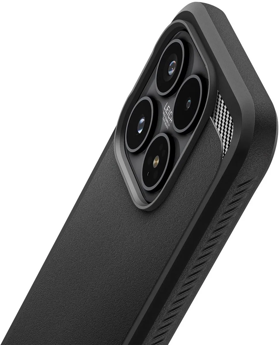 Spigen Rugged Armor Backcover Xiaomi 17 - Zwart - afbeelding 6 van 6