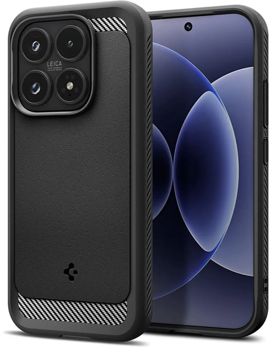 Spigen Rugged Armor Backcover Xiaomi 17 - Zwart