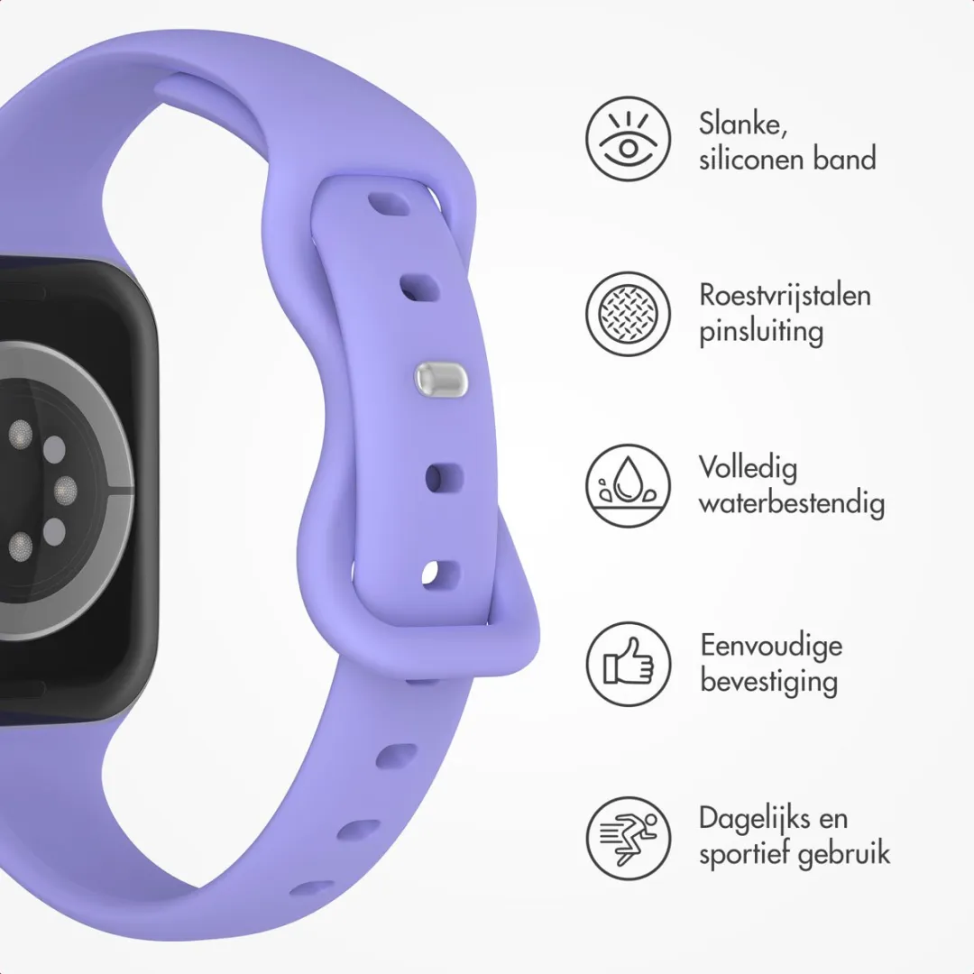 Imoshion Siliconen Bandje Apple Watch 42mm - Lila