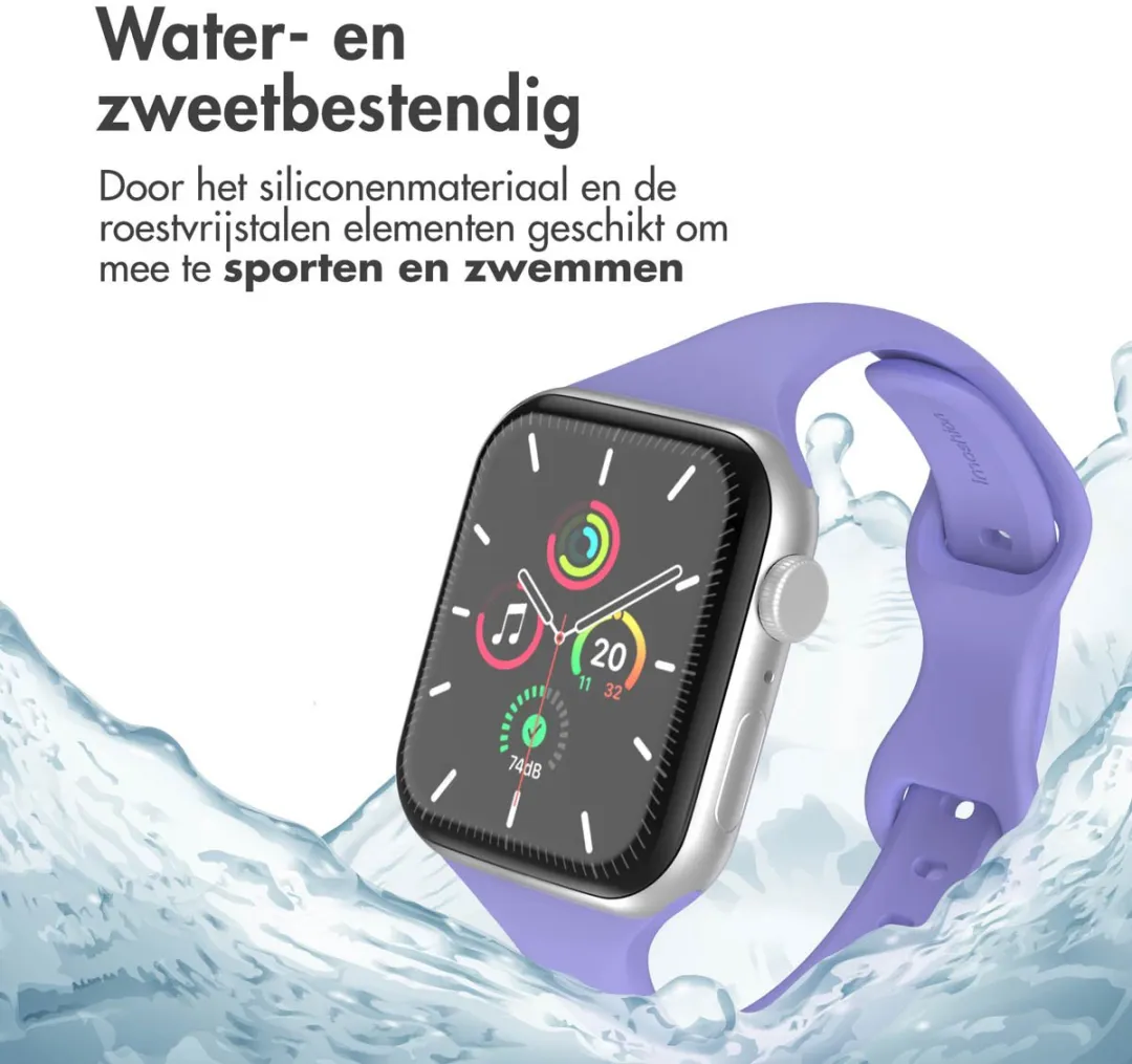 Imoshion Siliconen Bandje Apple Watch 42mm - Lila