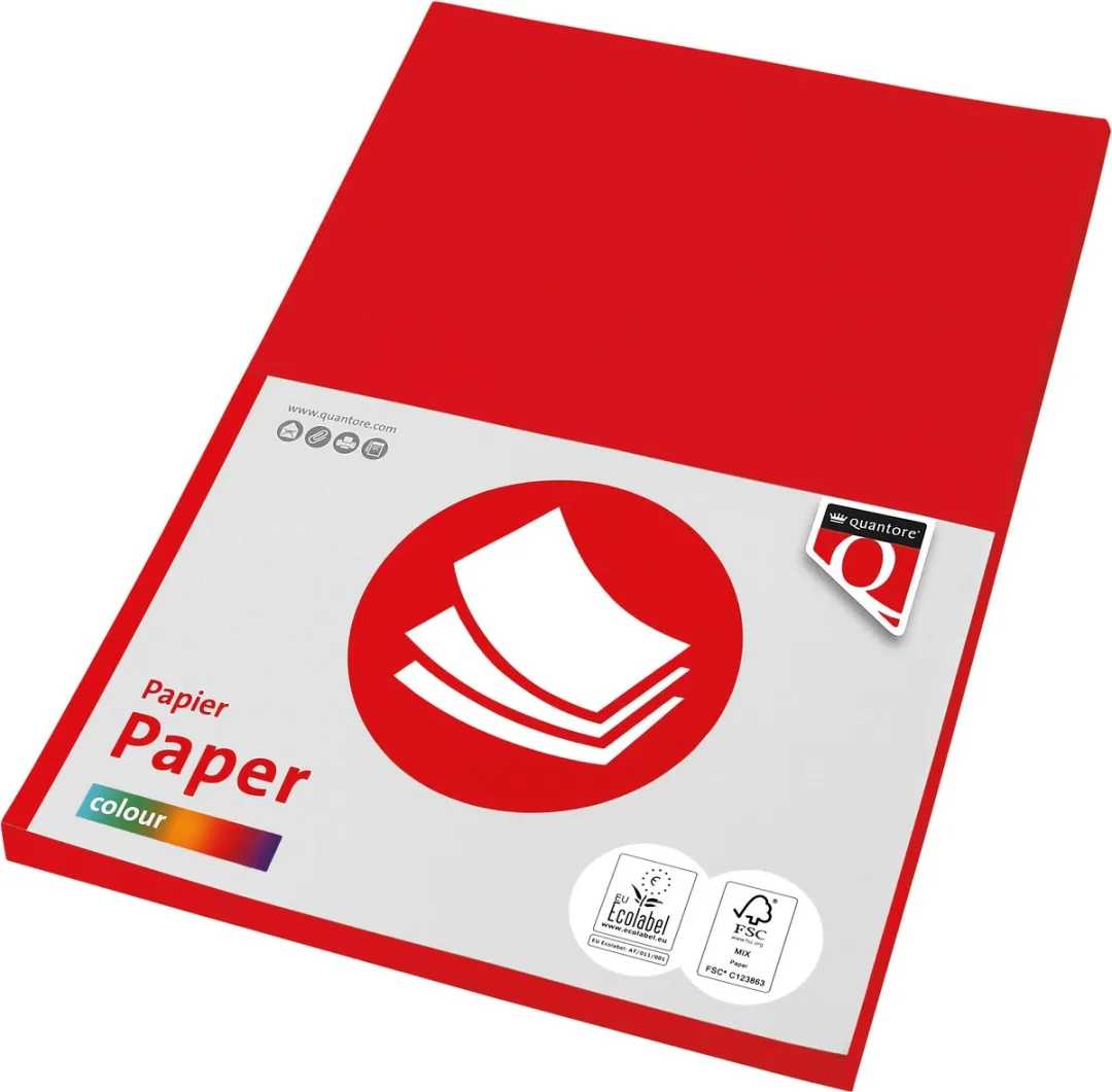 Quantore Kopieerpapier A4 160gr Felrood