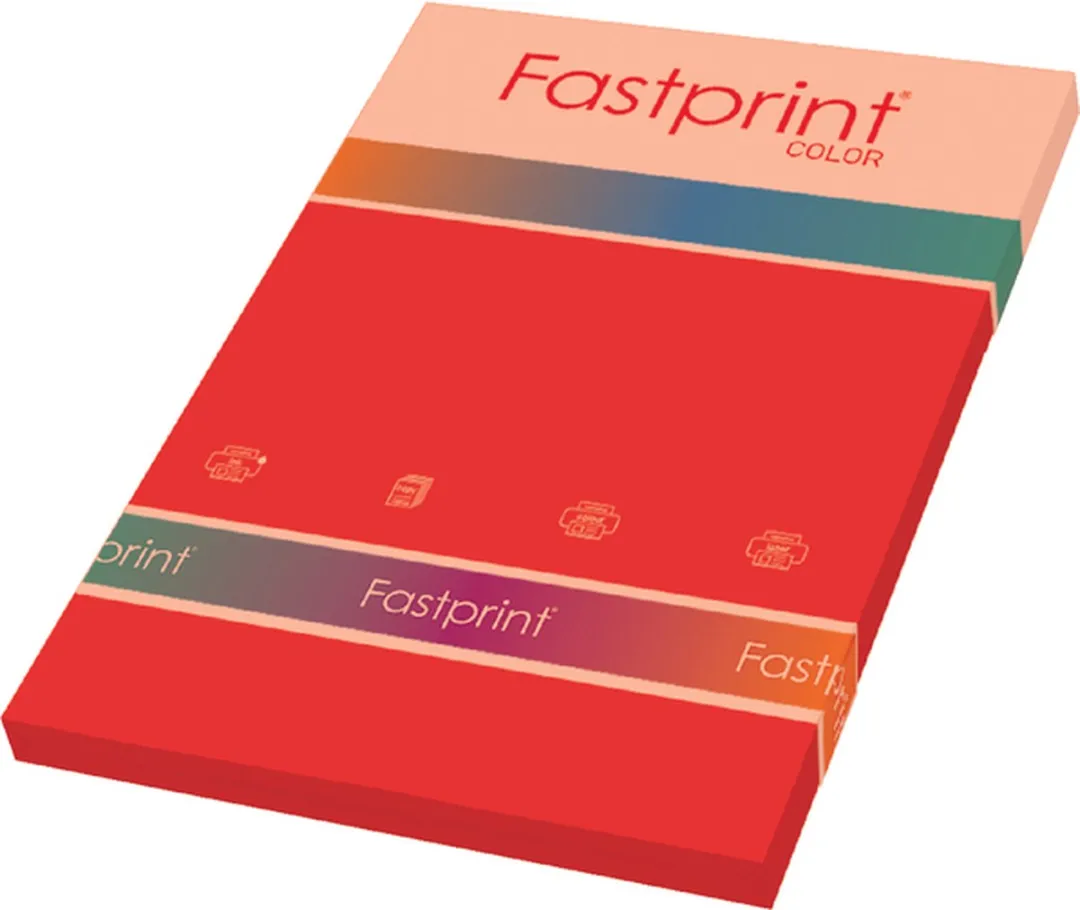 Quantore Kopieerpapier A4 160gr Felrood - 50 Vel