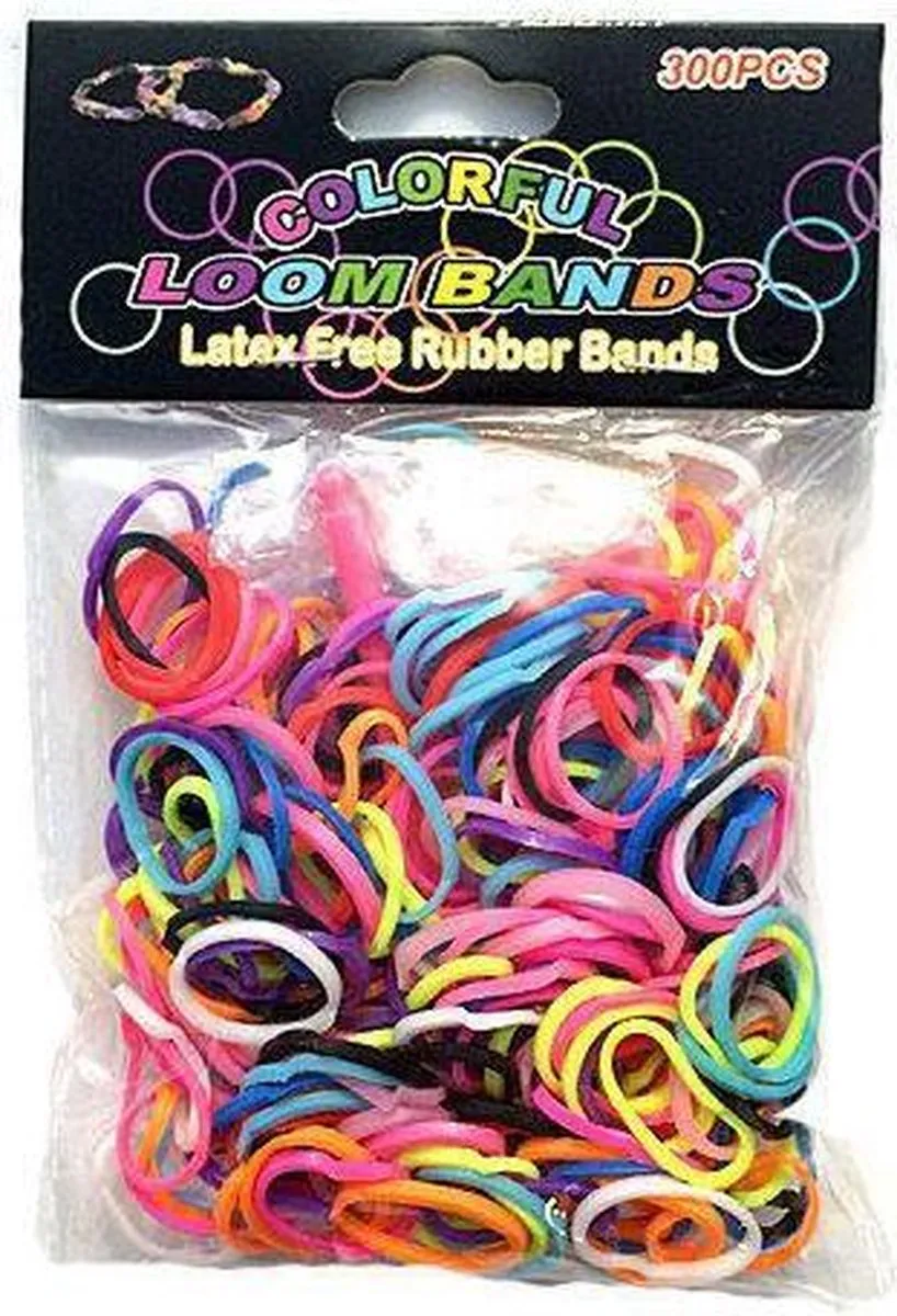 Toys Amsterdam Rainbow Loom Elastiekjes - 600 Stuks Multicolor