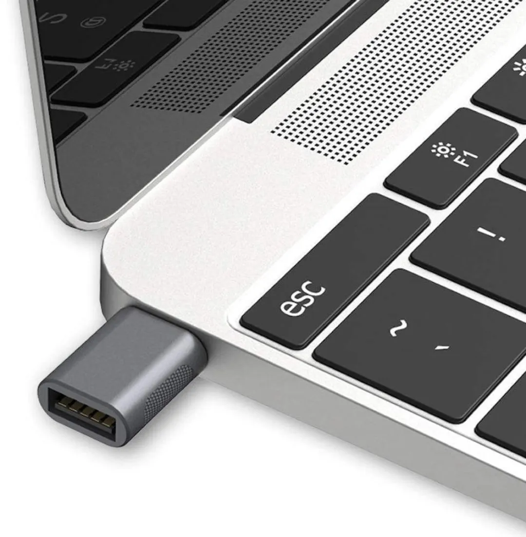 NÖRDIC OTG-C4 USB-A 3.0 naar USB-C Adapter - Space Gray - afbeelding 6 van 6