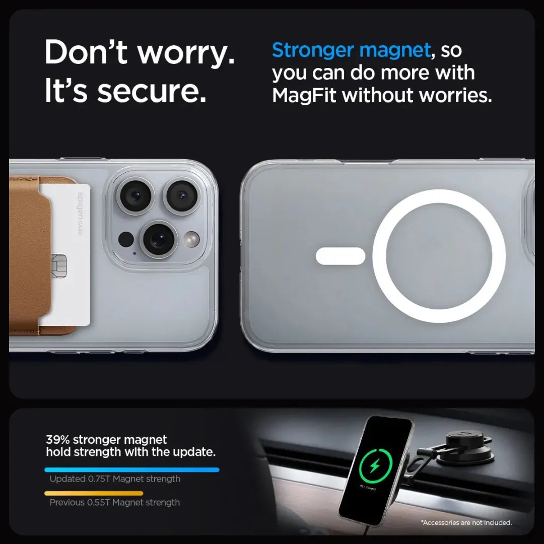 Spigen Liquid Crystal MagFit ACS08389 Hoesje - iPhone 16 Pro - Transparant