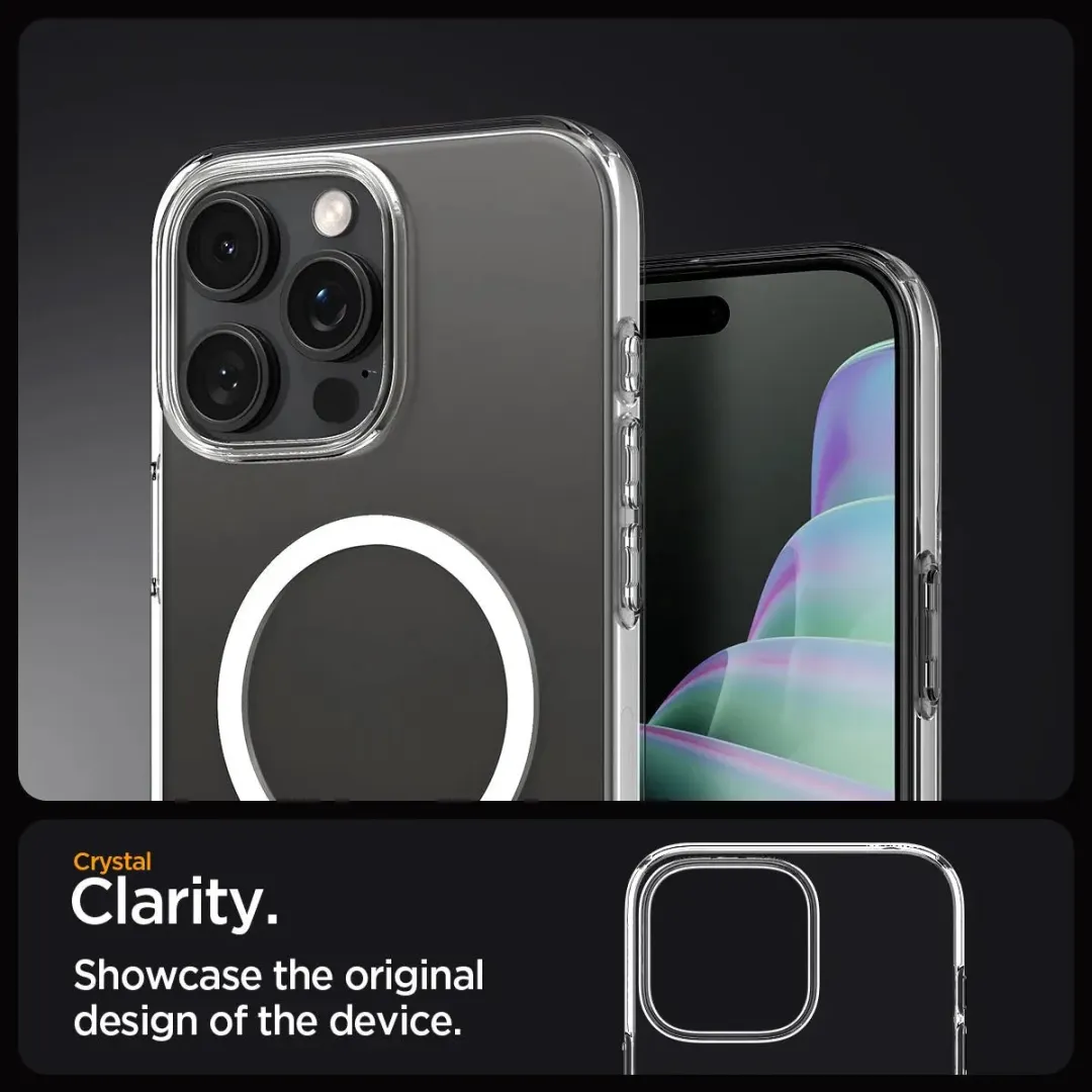 Spigen Liquid Crystal MagFit ACS08389 Hoesje - iPhone 16 Pro - Transparant