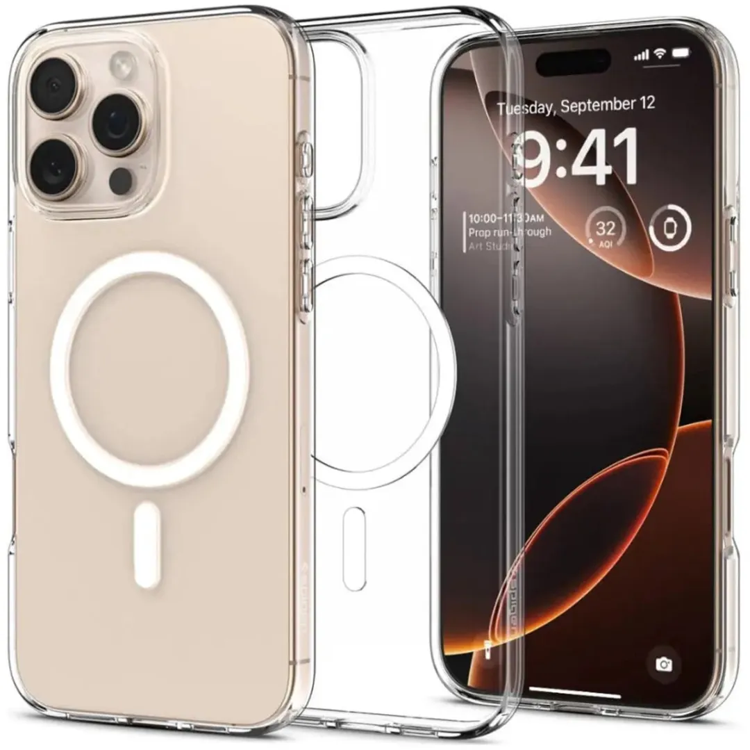 Spigen Liquid Crystal MagFit ACS08389 Hoesje - iPhone 16 Pro - Transparant