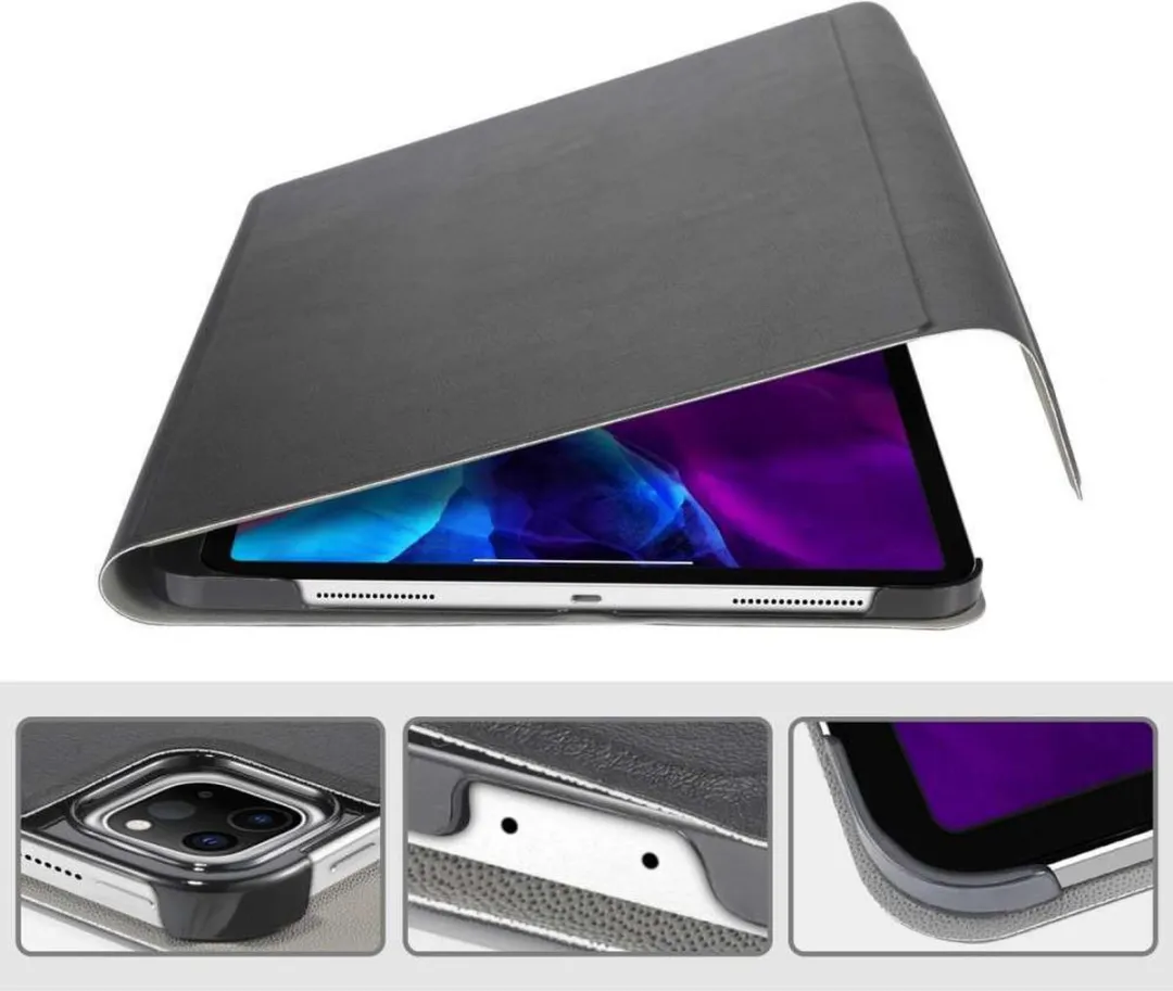 Just in Case Cazy Tablethoes met AZERTY Toetsenbord - iPad Pro 12.9 2020 - Zwart