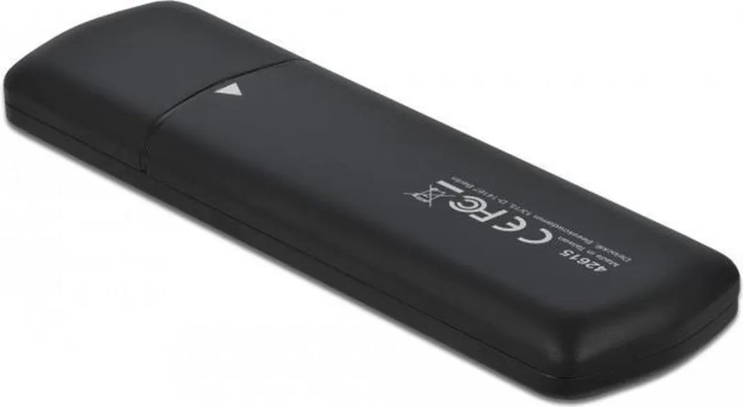 Delock 42615 M.2 SSD-behuizing - USB-C - Zwart