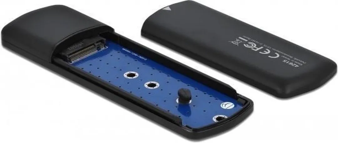Delock 42615 M.2 SSD-behuizing - USB-C - Zwart