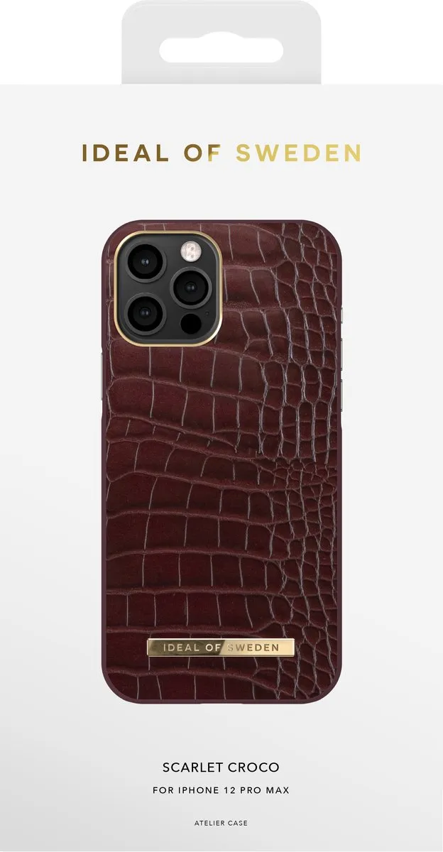 iDeal of Sweden Atelier Case iPhone 12 Pro Max Scarlet Croco - IDACAW21-I2067-326