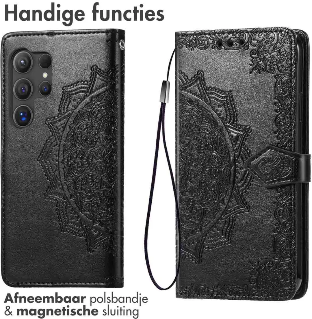 Imoshion Hoesje Samsung Galaxy S25 Ultra - 3 Pasjes - Zwart