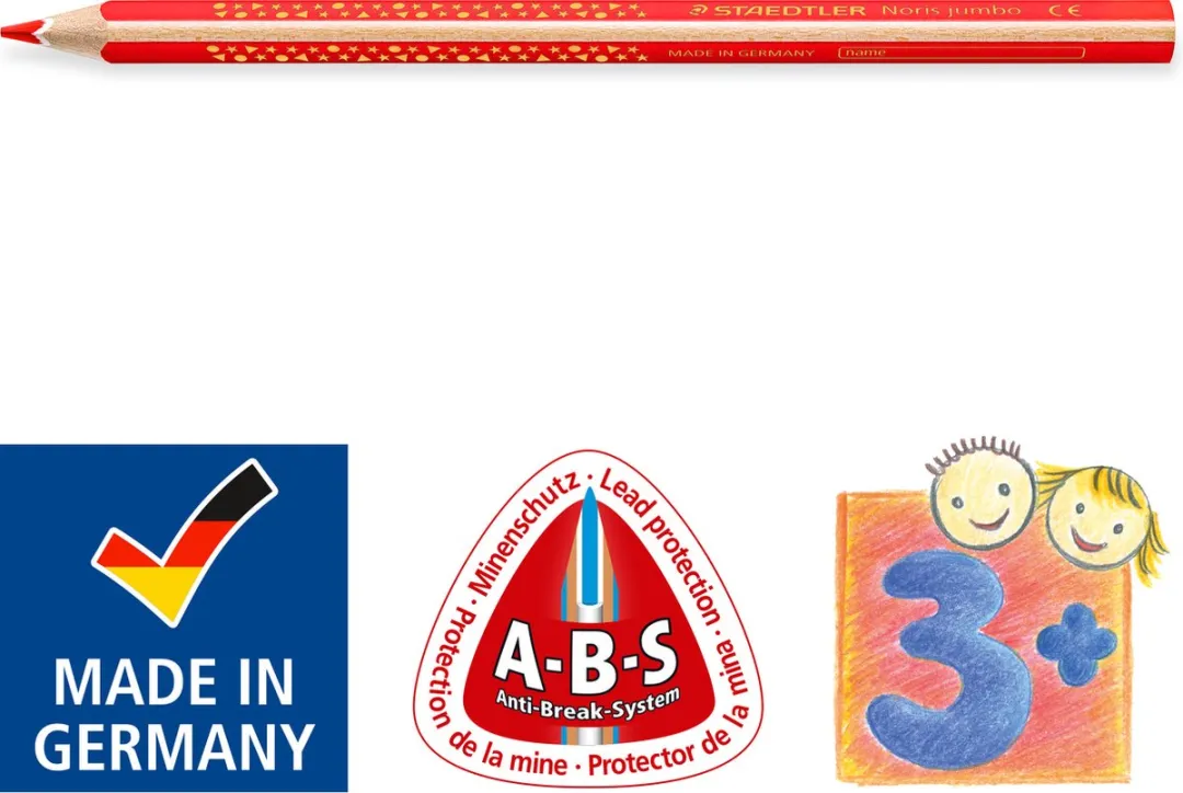 STAEDTLER Noris Jumbo Kleurpotloodset 12 - Multi