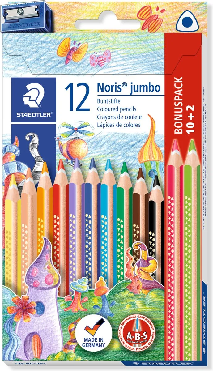 STAEDTLER Noris Jumbo Kleurpotloodset 12