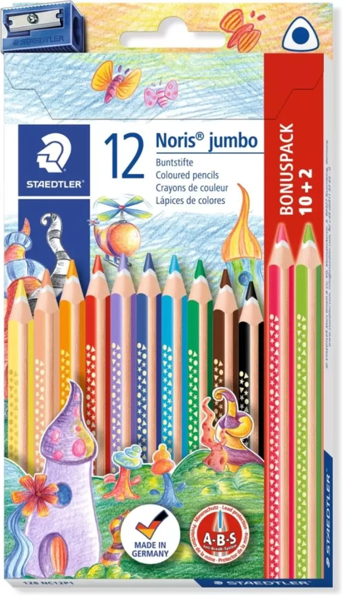 STAEDTLER Noris Jumbo Kleurpotloodset 12 - Multi